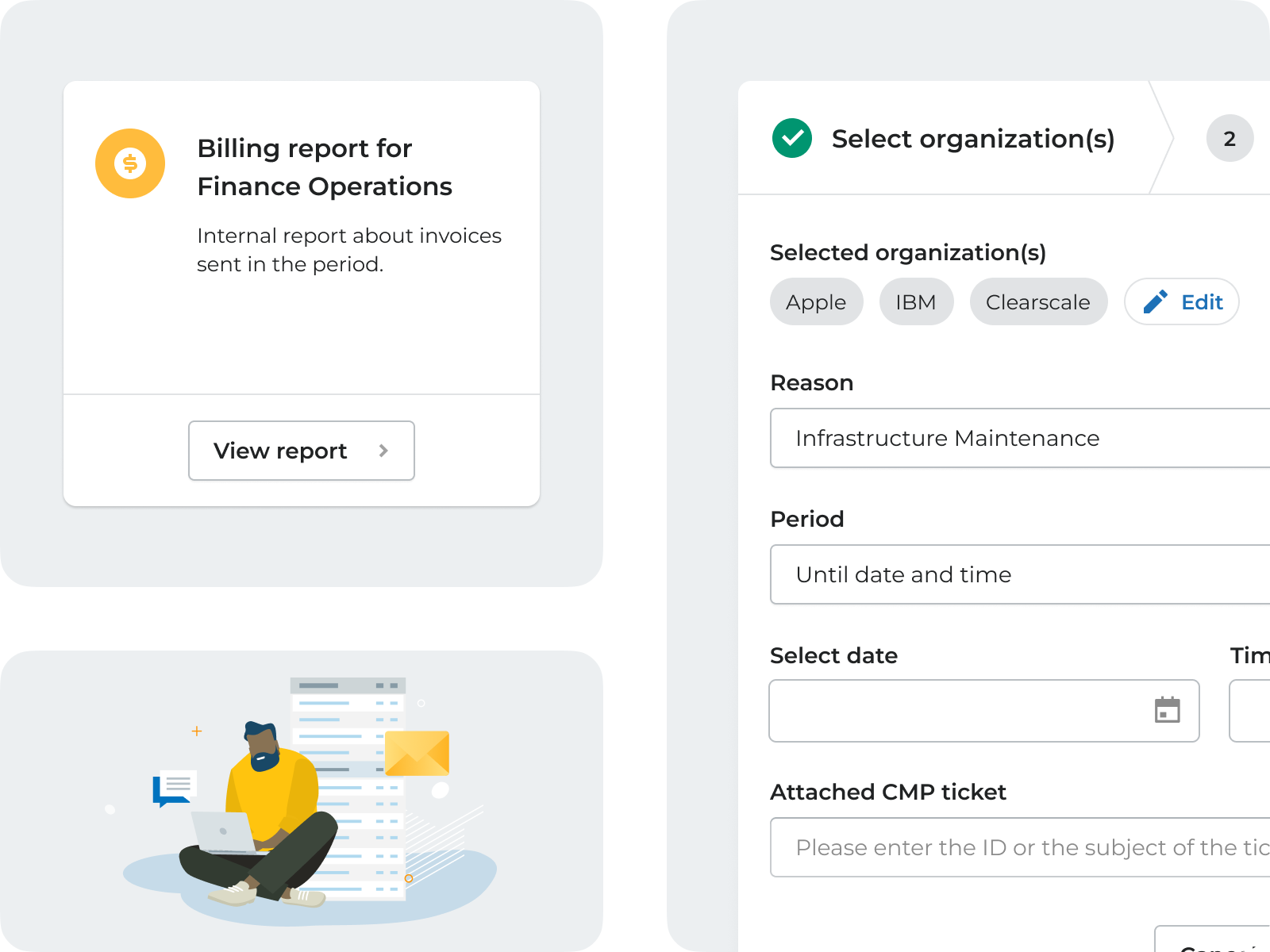 ClearScale MSP dashboard
